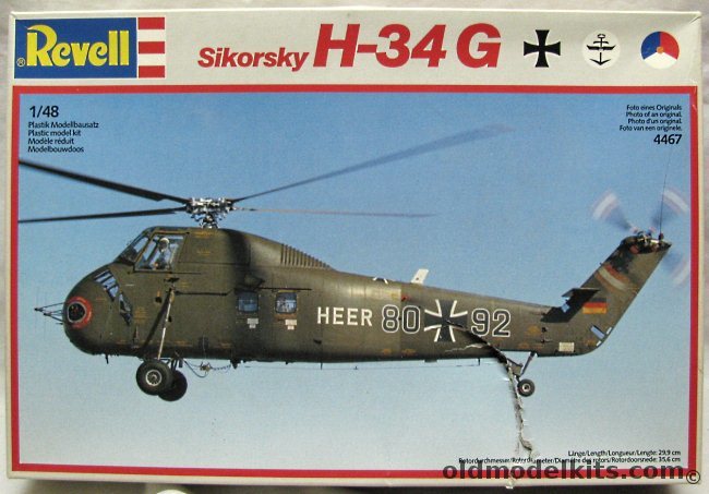 Revell 1/48 Sikorsky H-34G, 4467 plastic model kit